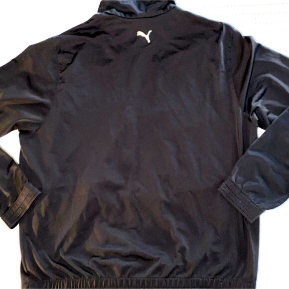 Puma Men's Athletic Track Jacket XL Black/White - Picture 6 of 7